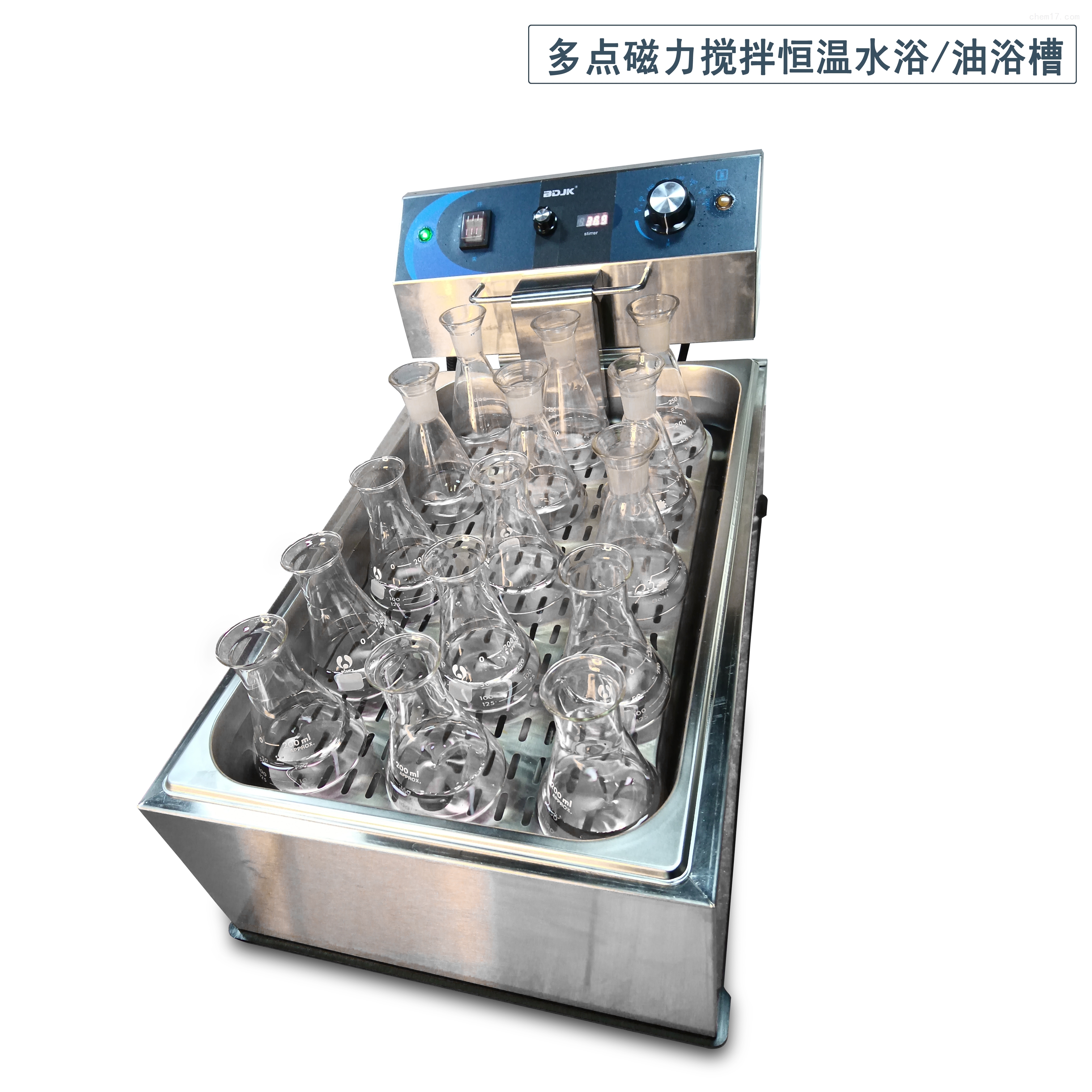 六價鉻檢測多點磁力攪拌恒溫水浴/油浴槽